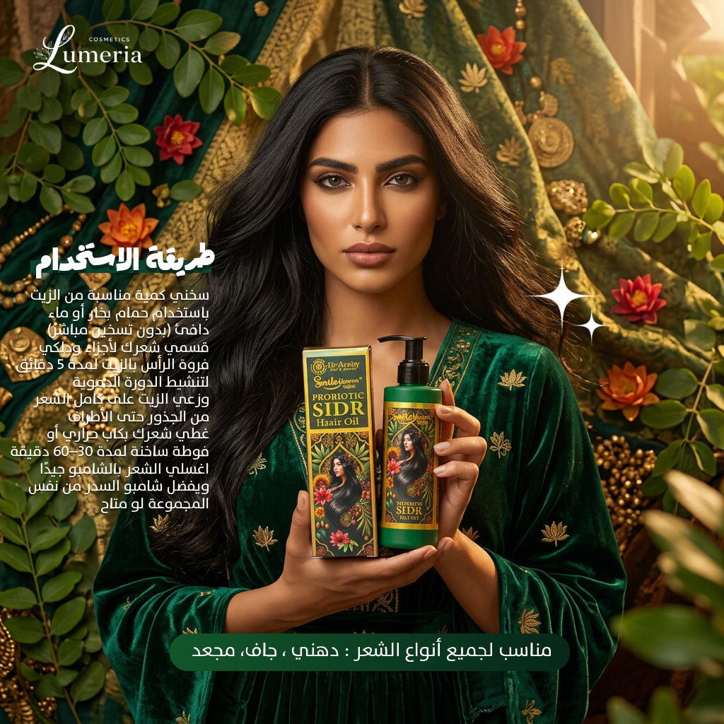 Heaven Smile SIDR Hair Oil 250 ML – زيت السدر لتقوية الشعر،وتقليل التساقط