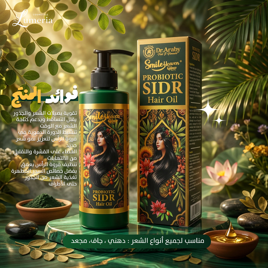 Heaven Smile SIDR Hair Oil 250 ML – زيت السدر لتقوية الشعر،وتقليل التساقط